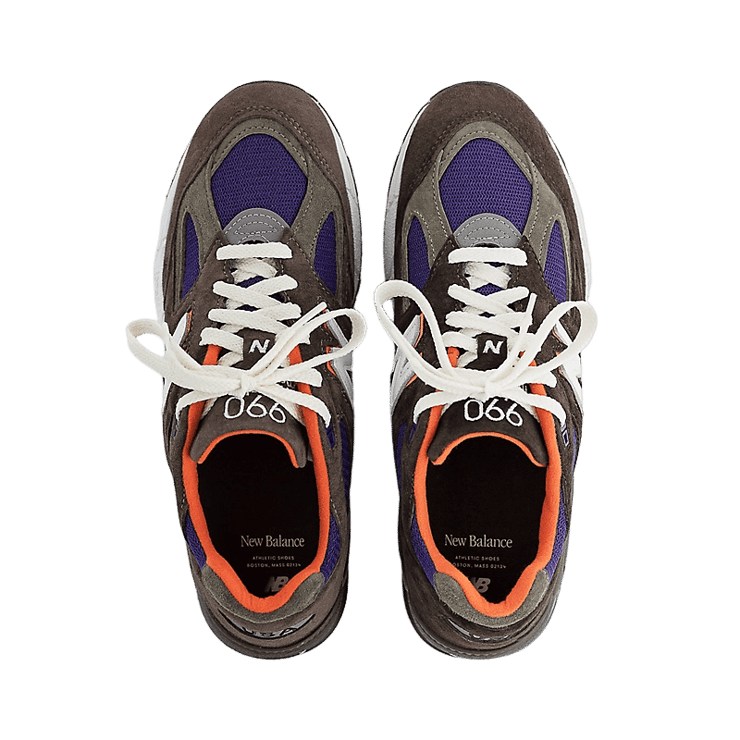 New Balance 990v2 Made In USA By Teddy Santis Brown Purple Angle 0