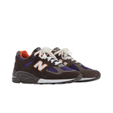New Balance 990v2 Made In USA By Teddy Santis Brown Purple Angle 2