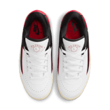 Air Jordan 2 Low Retro White University Red Black (W) Angle 1
