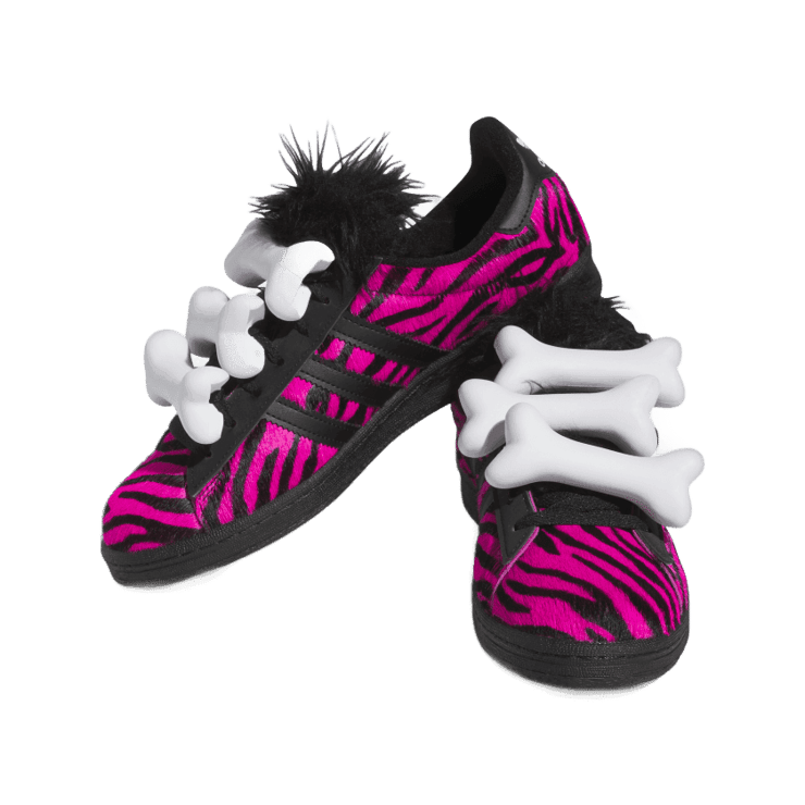 adidas Campus 80s Bones Jeremy Scott Fuchsia Black Angle 2