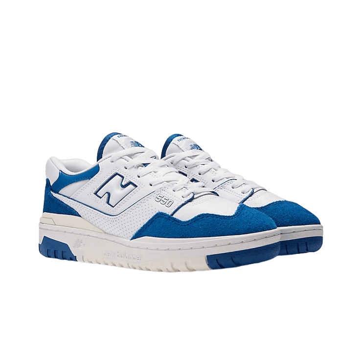 New Balance 550 White Royal (W) Angle 2