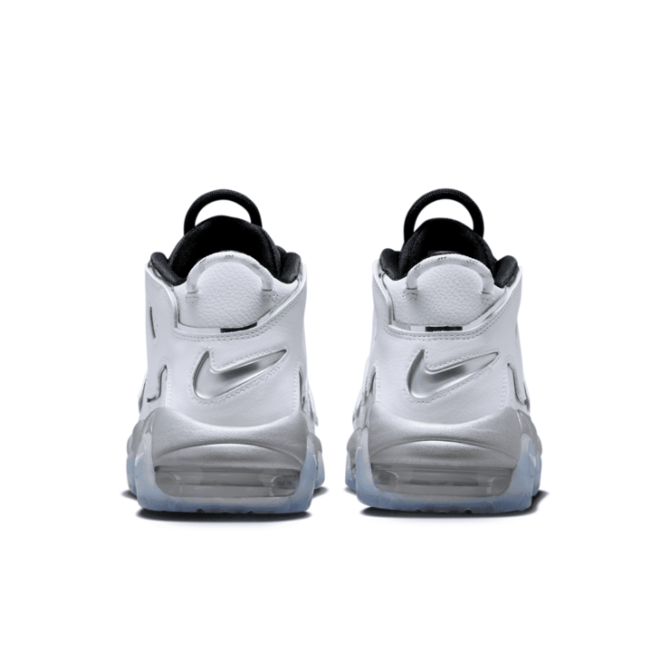 Nike Air More Uptempo White Metallic Silver Clear (W) Angle 4