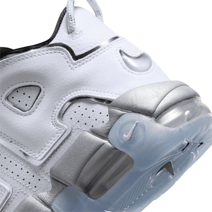 Nike Air More Uptempo White Metallic Silver Clear (W) Angle 6