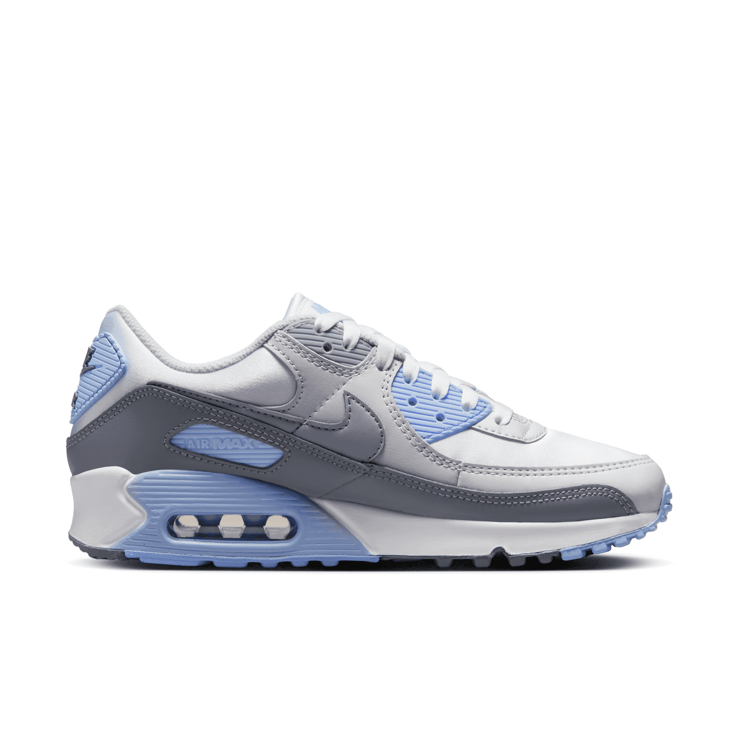 Nike Air Max 90 Wolf Grey Cobalt Bliss (W) Angle 0