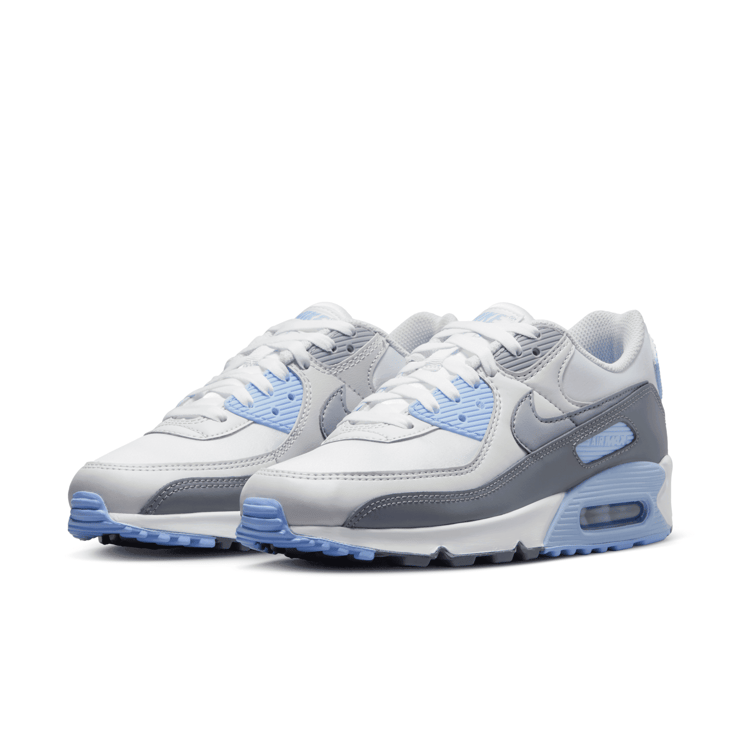 Nike Air Max 90 Wolf Grey Cobalt Bliss (W) Angle 1