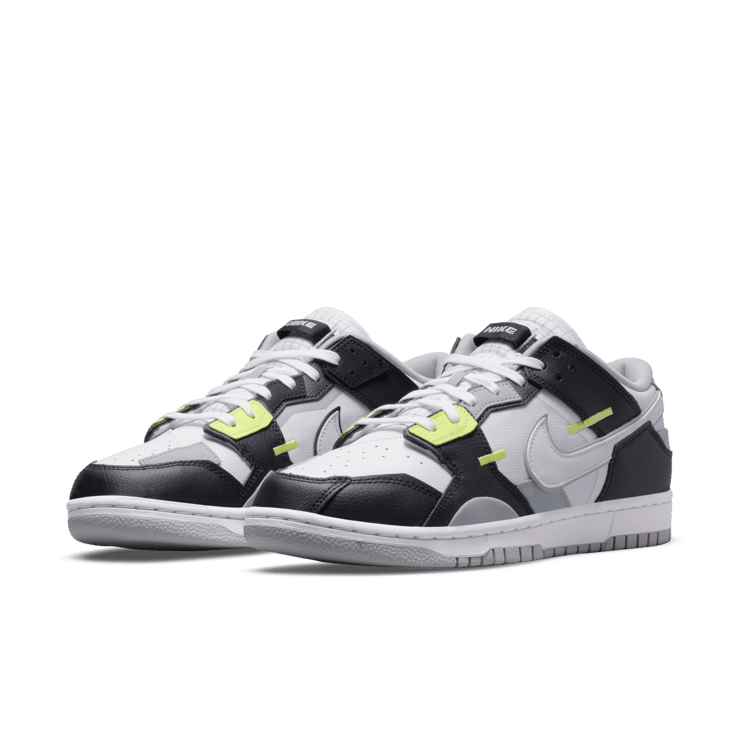 Nike Dunk Low Scrap Wolf Grey Light Lemon Twist Angle 2