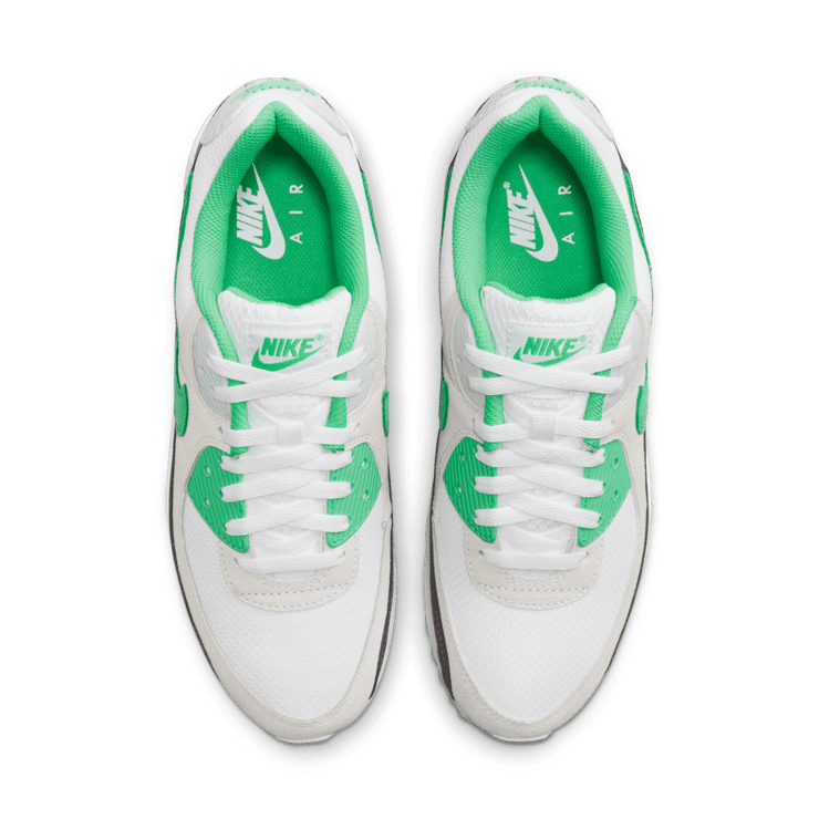 Nike Air Max 90 White Spring Green Angle 2