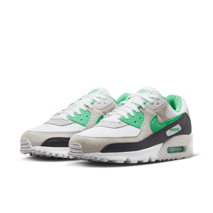 Nike Air Max 90 White Spring Green Angle 3