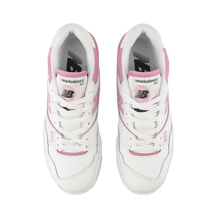 New Balance 550 White Bubblegum Pink (W) Angle 1