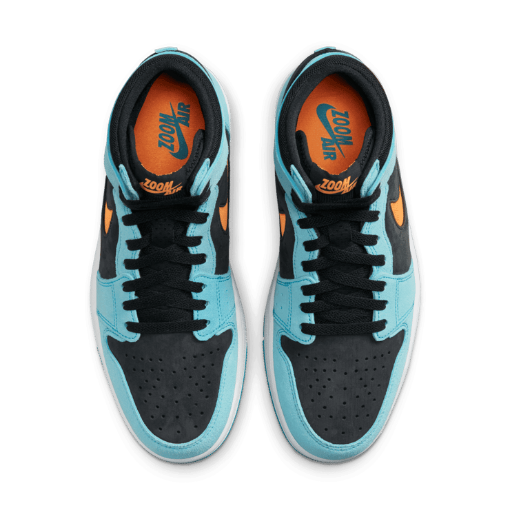 Air Jordan 1 High Zoom CMFT 2 Bleached Aqua Bright Citrus Angle 1
