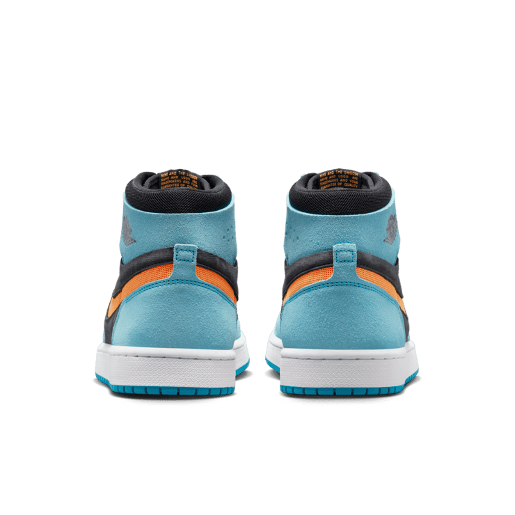 Air Jordan 1 High Zoom CMFT 2 Bleached Aqua Bright Citrus Angle 3