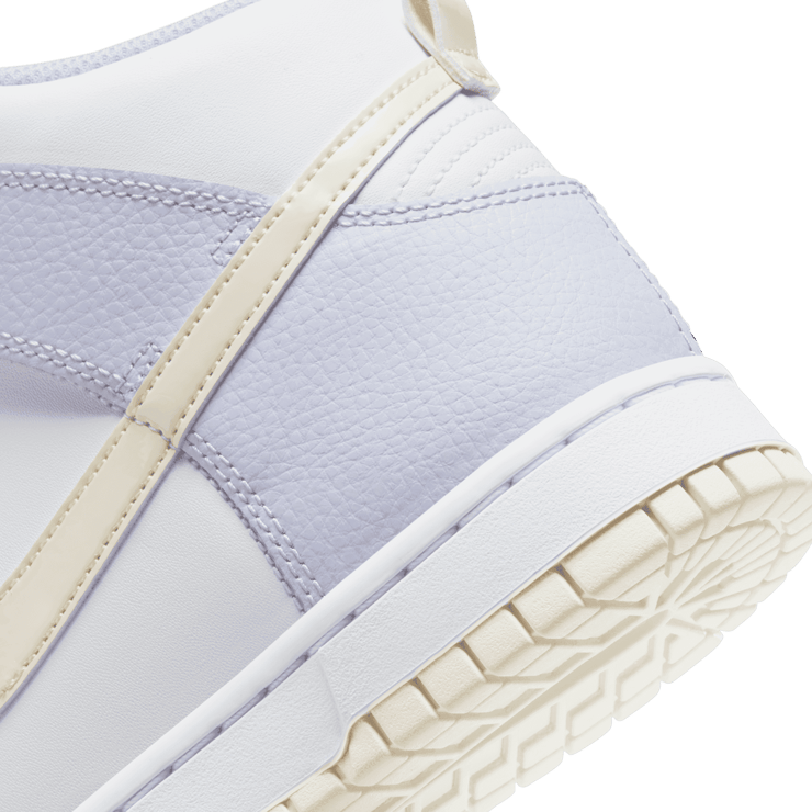 Nike Dunk High White Coconut Milk Oxygen Purple (W) Angle 5