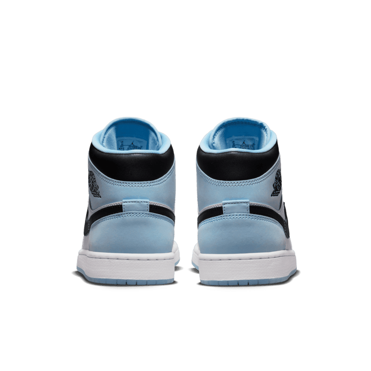 Air Jordan 1 Mid SE White Ice Blue Black Angle 3