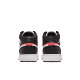 Air Jordan 1 Mid SE Black White Infrared 23 (GS) Angle 3