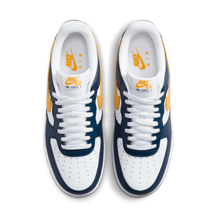 Nike Air Force 1 Low EMB Dark Obsidian University Gold Angle 1