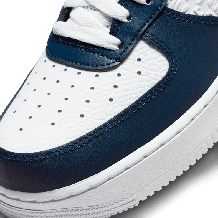 Nike Air Force 1 Low EMB Dark Obsidian University Gold Angle 4