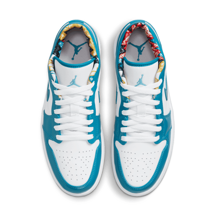 Jordan 1 Low Barcelona Cyber Teal Angle 1