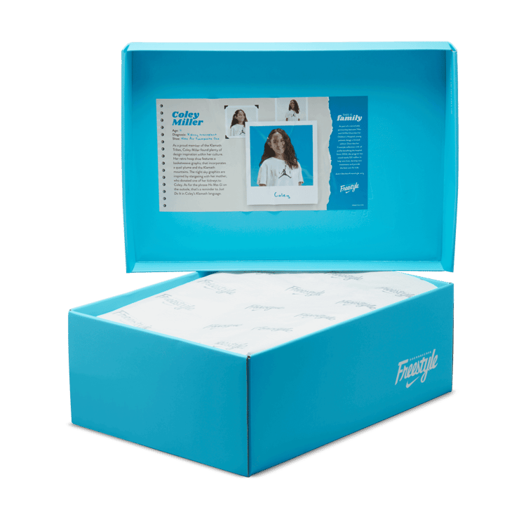 Nike Air Foamposite One Doernbecher Hyper Royal Coley Miller Angle 8