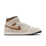 Air Jordan 1 Mid SE Elephant Print Light Orewood Brown Angle 1