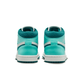 Air Jordan 1 Mid SE Bleached Turquoise Sky J Teal (W) Angle 4