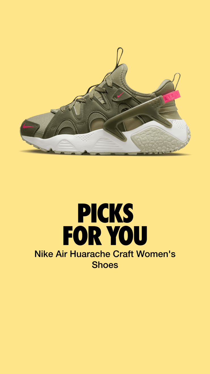 Nike Air Huarache Craft Medium Olive (W) Angle 7