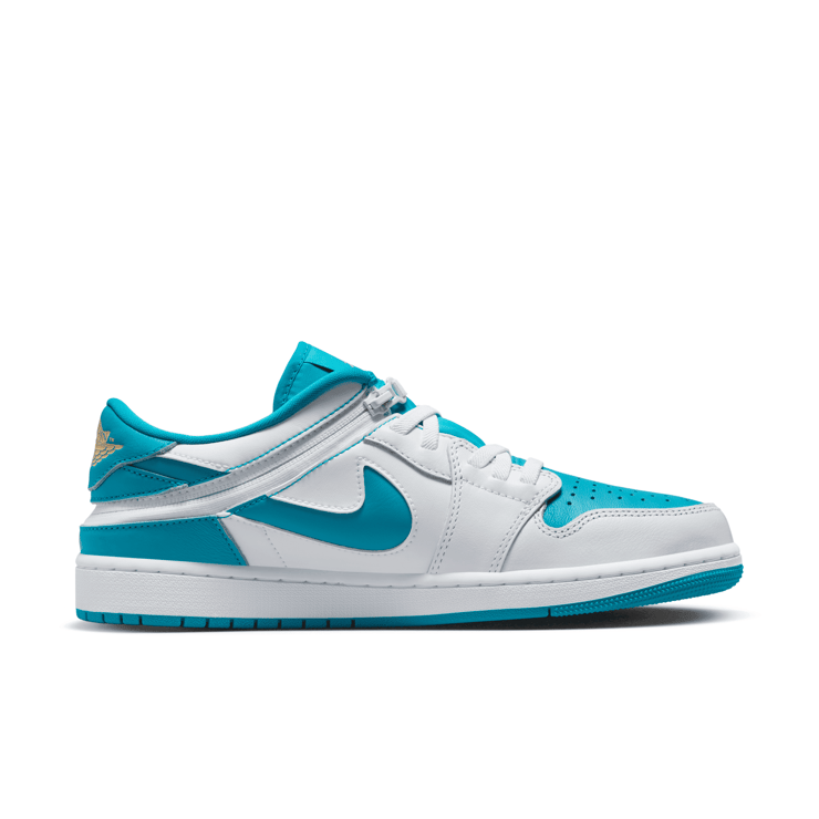 Air Jordan 1 Low Flyease White Aquatone Angle 1