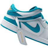 Air Jordan 1 Low Flyease White Aquatone Angle 7