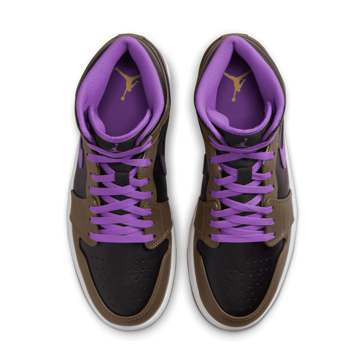 Air Jordan 1 Mid Purple Mocha Angle 1