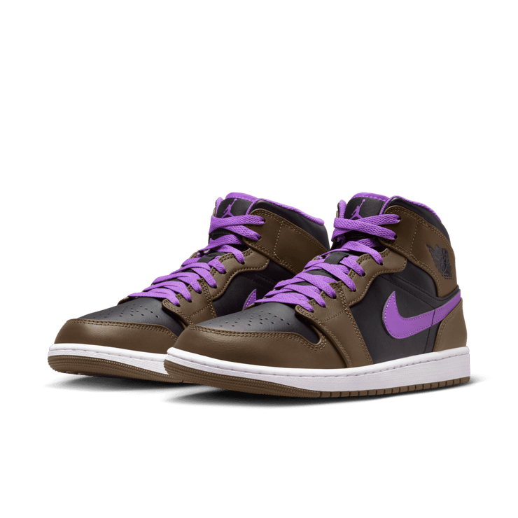 Air Jordan 1 Mid Purple Mocha Angle 2
