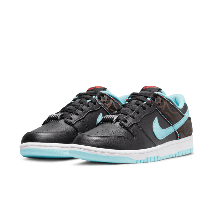 Nike Dunk Low Barber Shop Black Angle 2