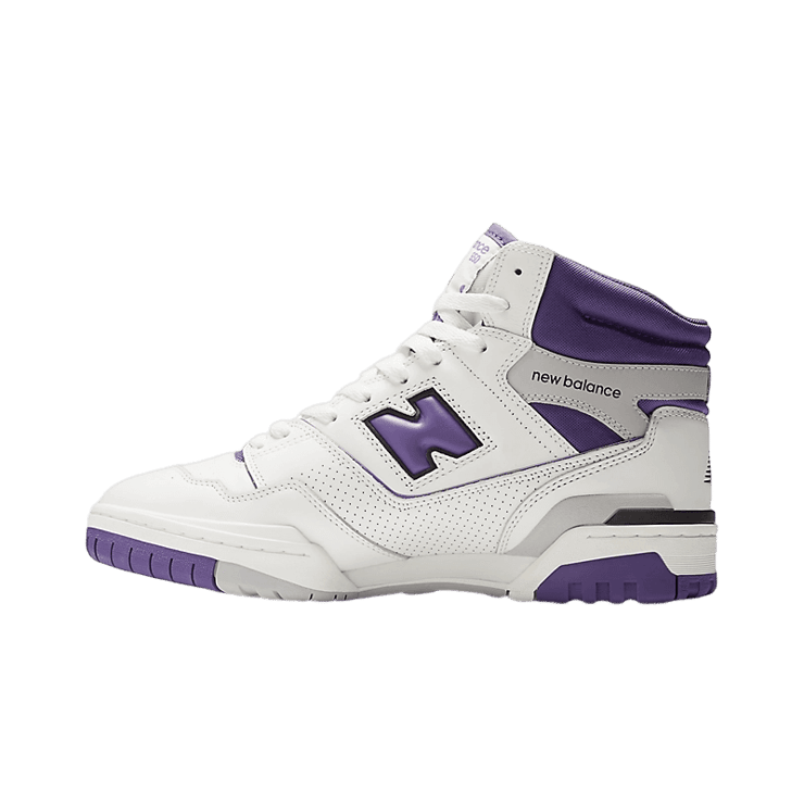 New Balance 650R White Interstellar Purple Angle 0