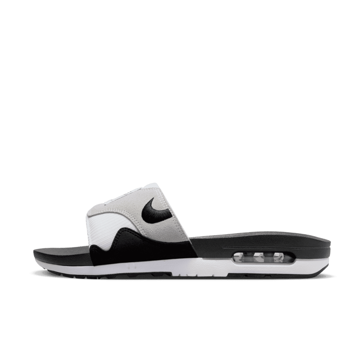 Nike Air Max 1 Slide White Black Neutral Grey Angle 0