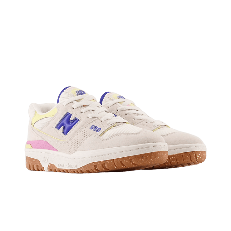 New Balance 550 Marine Blue Maize (W) Angle 2