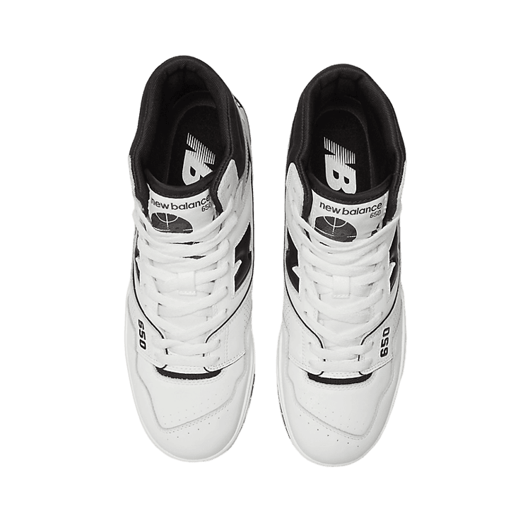 New Balance 650 White Black Raincloud Angle 1