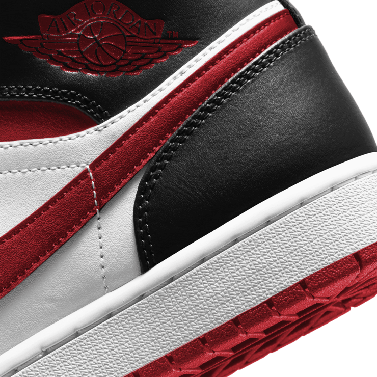 Jordan 1 Mid Gym Red Black White Angle 1