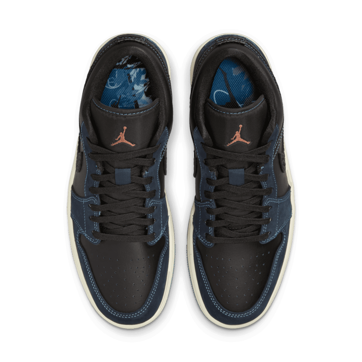 Air Jordan 1 Low SE Black Midnight Navy (W) Angle 1