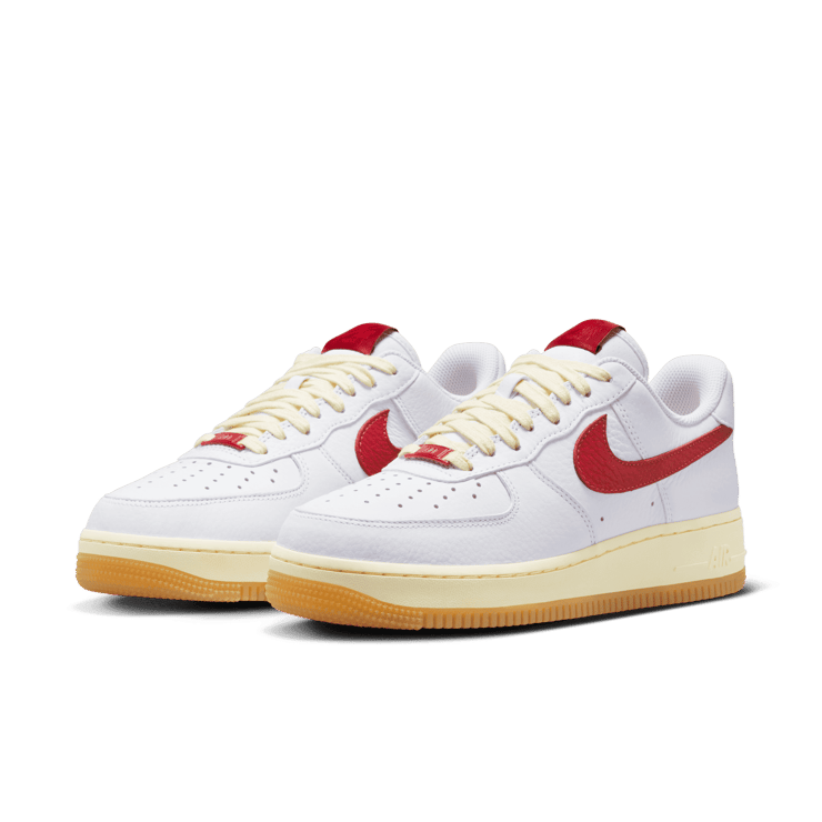 Nike Air Force 1 Low White Red Coconut Milk Angle 2
