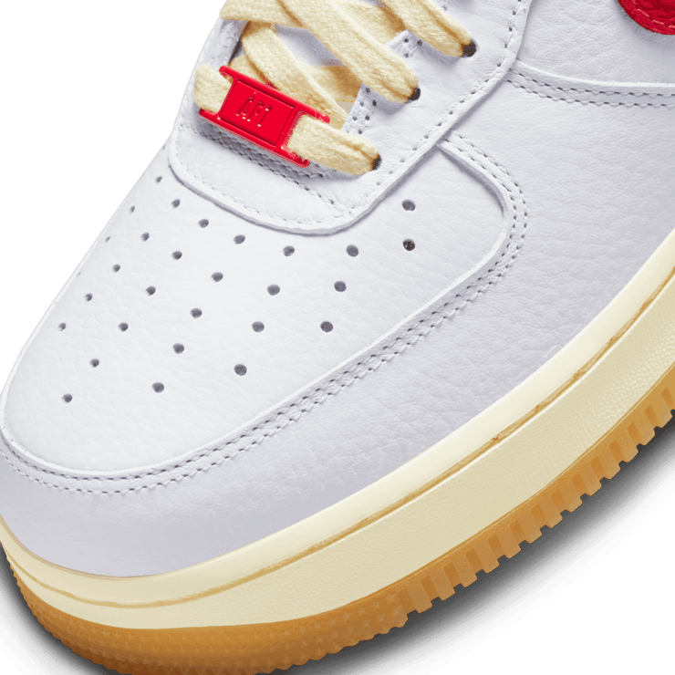 Nike Air Force 1 Low White Red Coconut Milk Angle 4