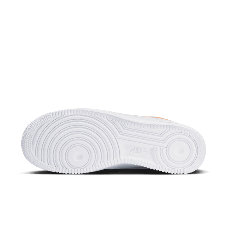 Nike Air Force 1 Low Spray Paint Swoosh White Orange Angle 0
