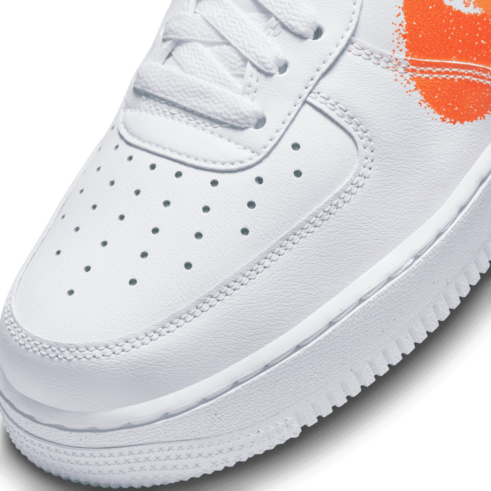 nike air force with orange tick