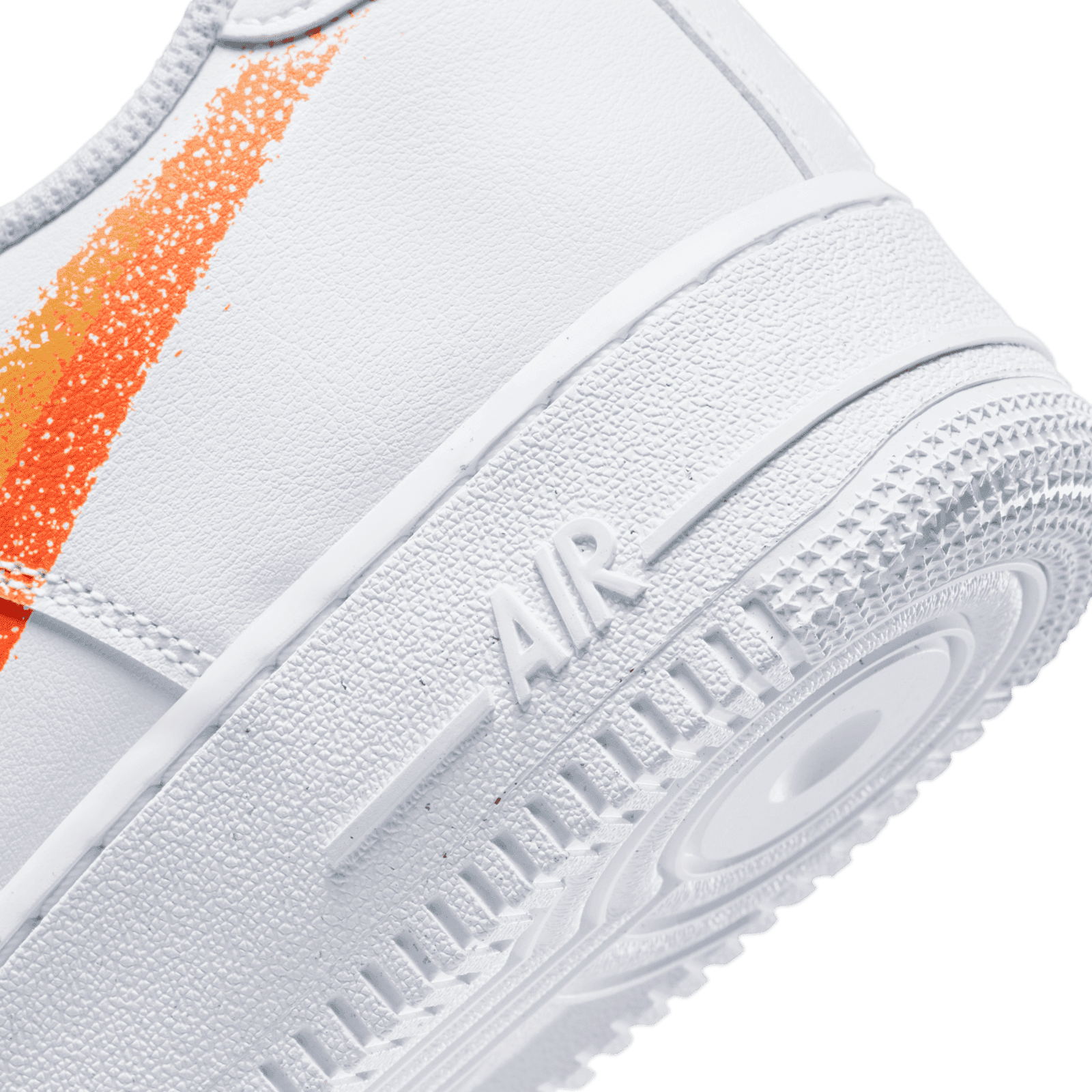 nike air force 1 07 patent white orange