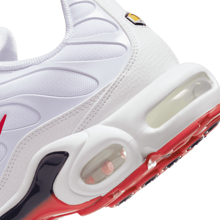 Nike Air Max Plus White Red Navy Angle 5