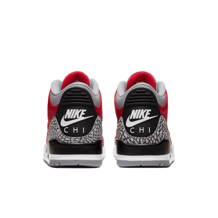 Jordan 3 Retro Fire Red Cement (Nike Chi) Angle 3