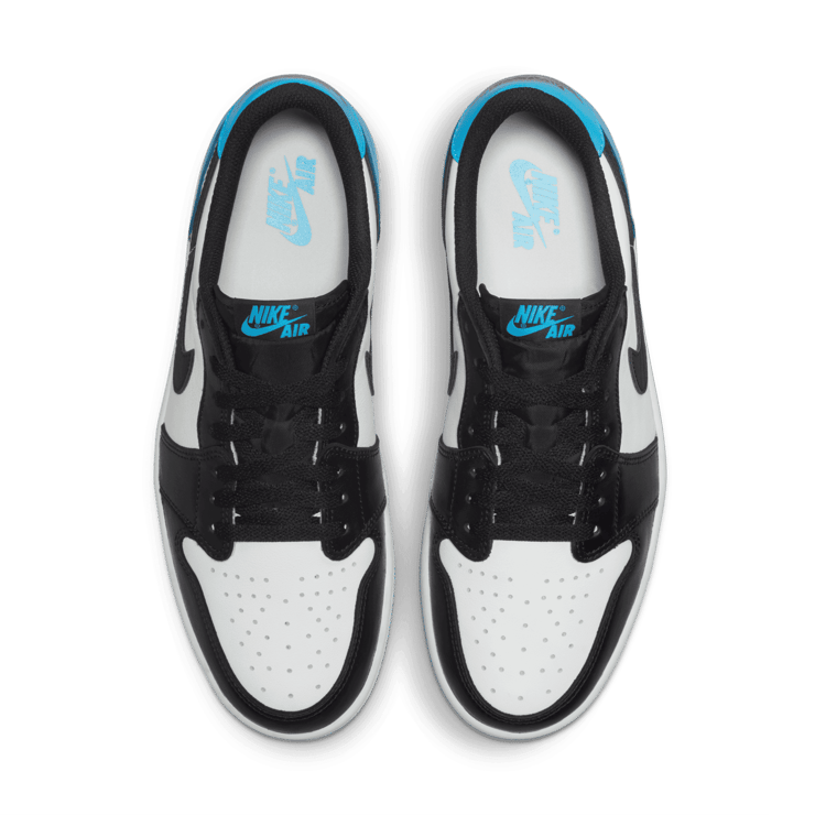 Air Jordan 1 Retro Low OG Black Dark Powder Blue Angle 1