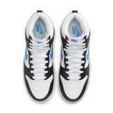 Nike Dunk High EMB Black University Blue White Angle 1