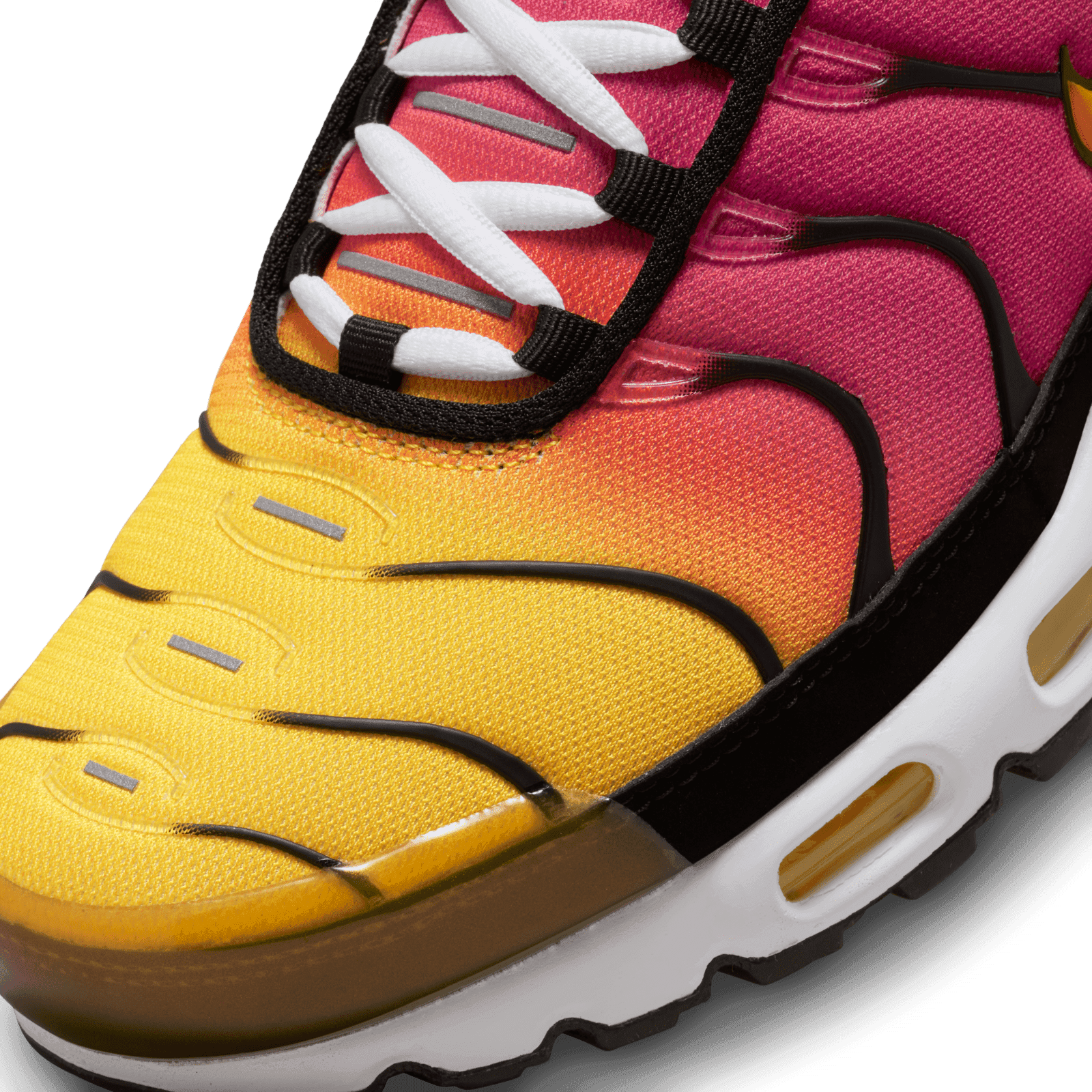 nike air max plus yellow and pink