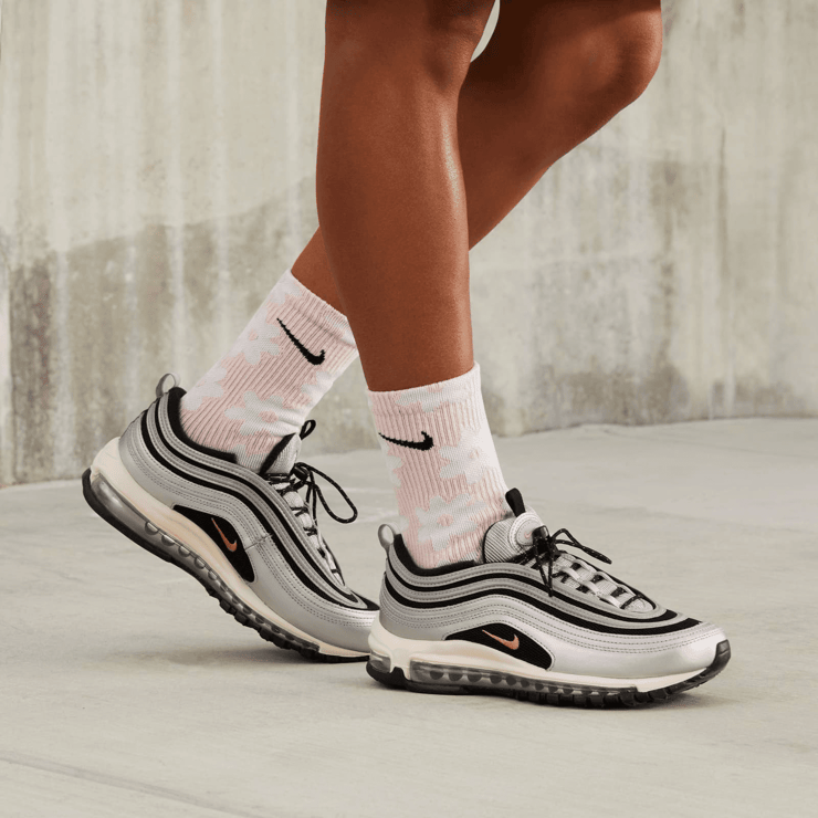 Nike Air Max 97 Silver Black Pink (W) Angle 11