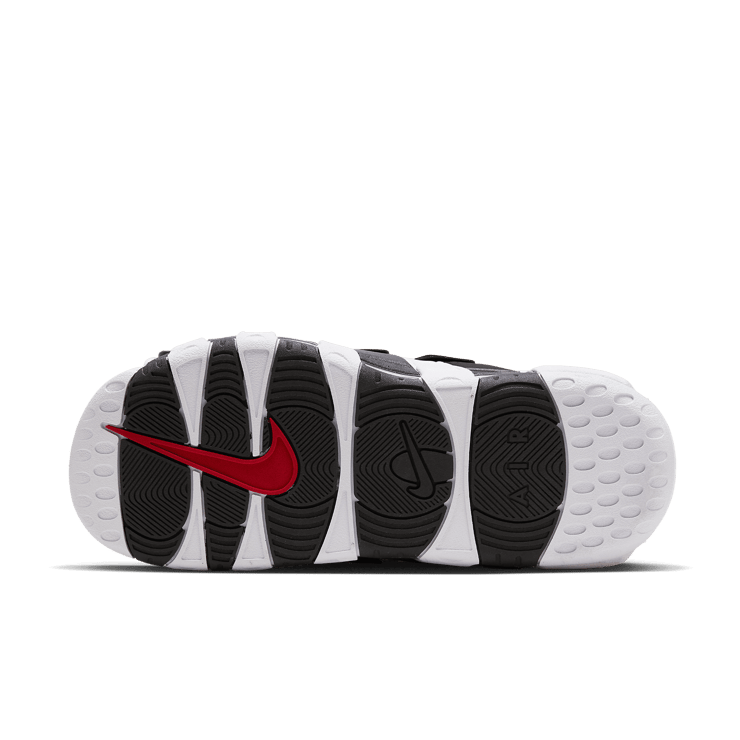 Nike Air More Uptempo Slide White Varsity Red Black Angle 0