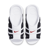 Nike Air More Uptempo Slide White Varsity Red Black Angle 1
