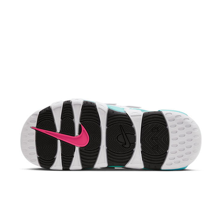 Nike Air More Uptempo Slide White Aqua Angle 0